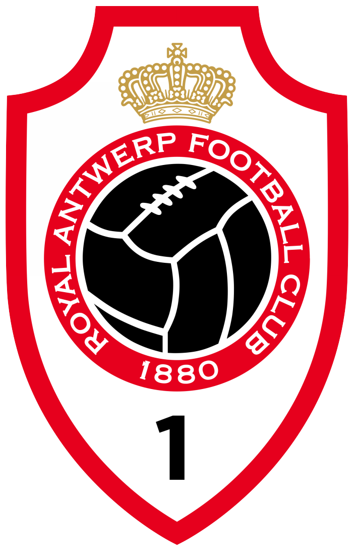 Clublogo voetbalvereniging R Antwerp FC uit Antwerpen