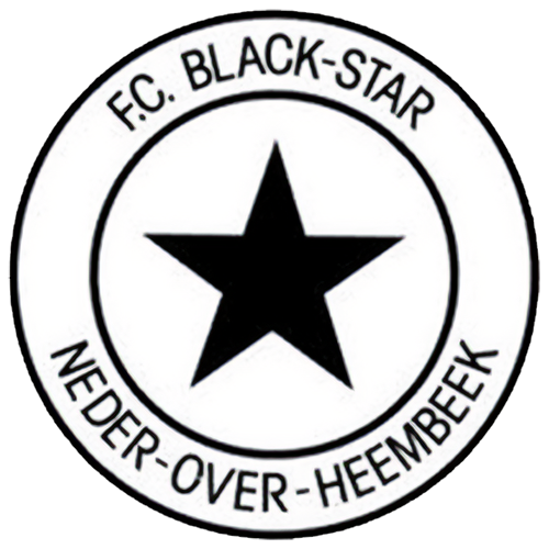 Clublogo voetbalvereniging FC Black Star uit Neder-Over-Heembeek