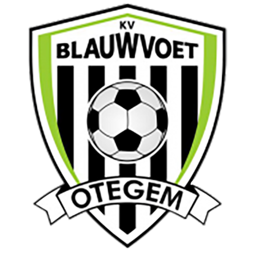 Clublogo voetbalvereniging KV Blauwvoet Otegem uit Zwevegem