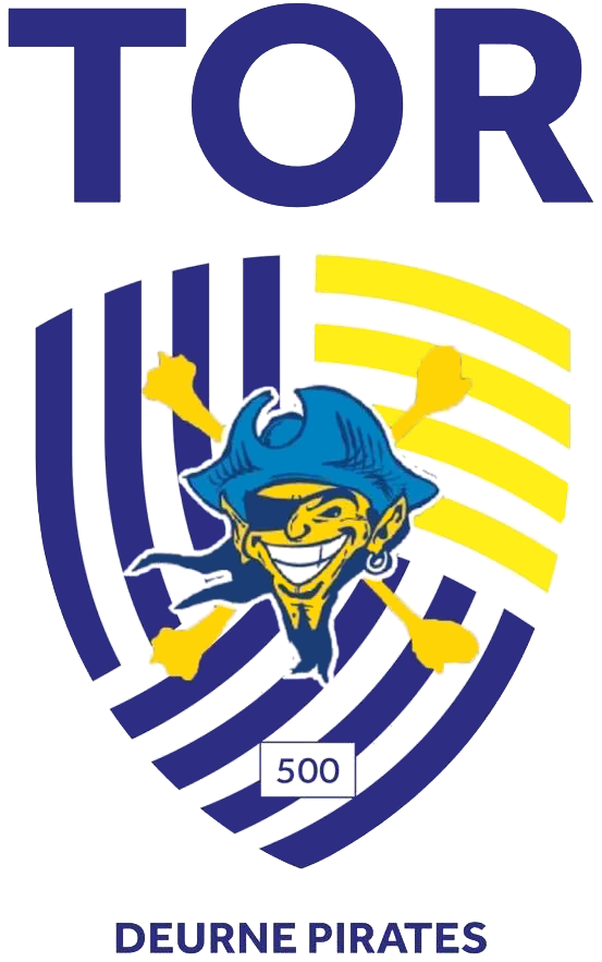 Clublogo voetbalvereniging TOR Deurne Pirates uit Antwerpen en Deurne