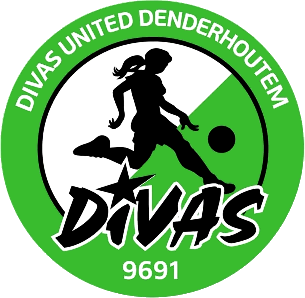 Clublogo voetbalvereniging DIVAS United Denderhoutem