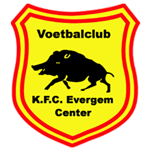 Clublogo voetbalvereniging KFC Evergem-Center