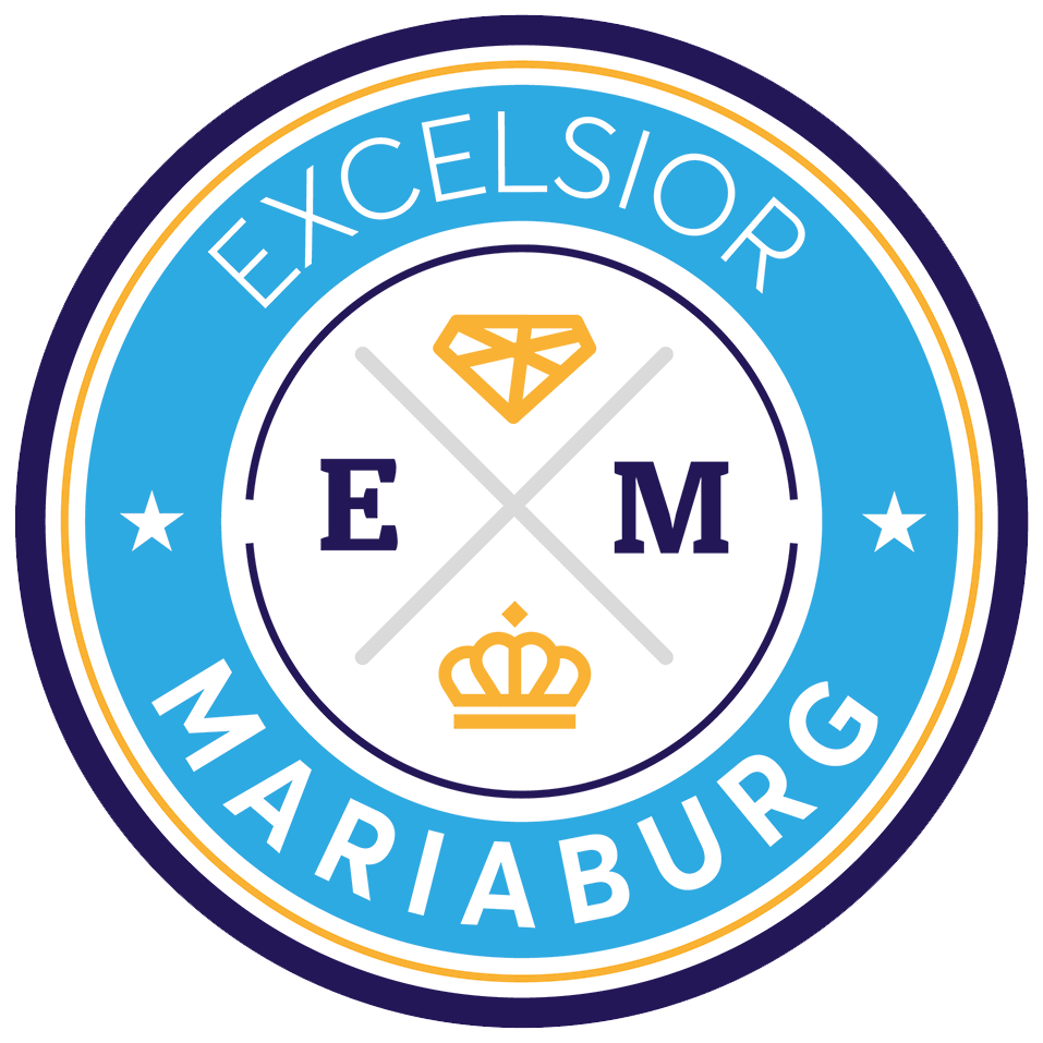 Clublogo voetbalvereniging Excelsior Mariaburg uit Brasschaat