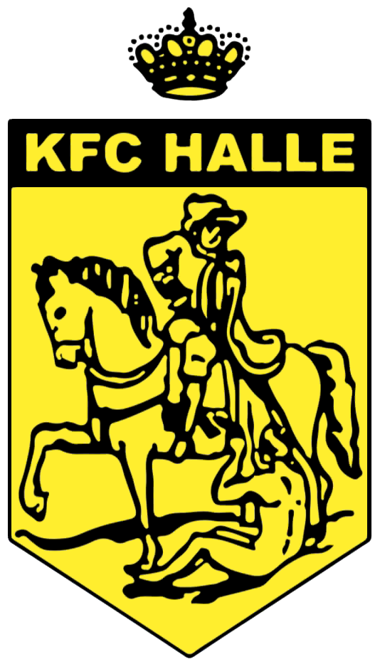 Clublogo voetbalvereniging KFC Halle