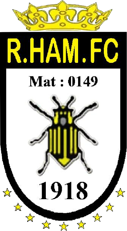 Clublogo voetbalvereniging R Ham FC uit Ham-sur-Sambre
