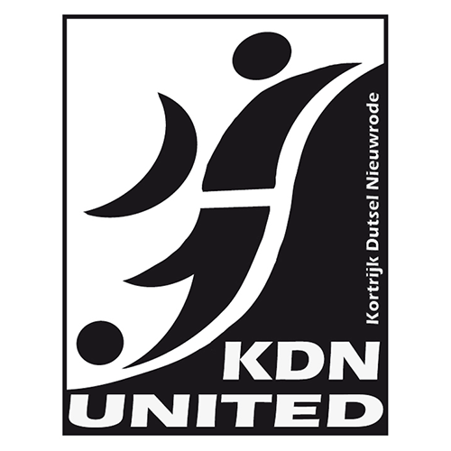 Club logo football club KDN United uit Kortrijk-Dutsel en Nieuwrode