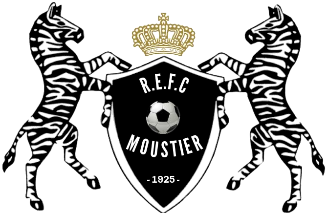 Historisch clublogo voetbalvereniging REFC Moustier uit Jemeppe-sur-Sambre