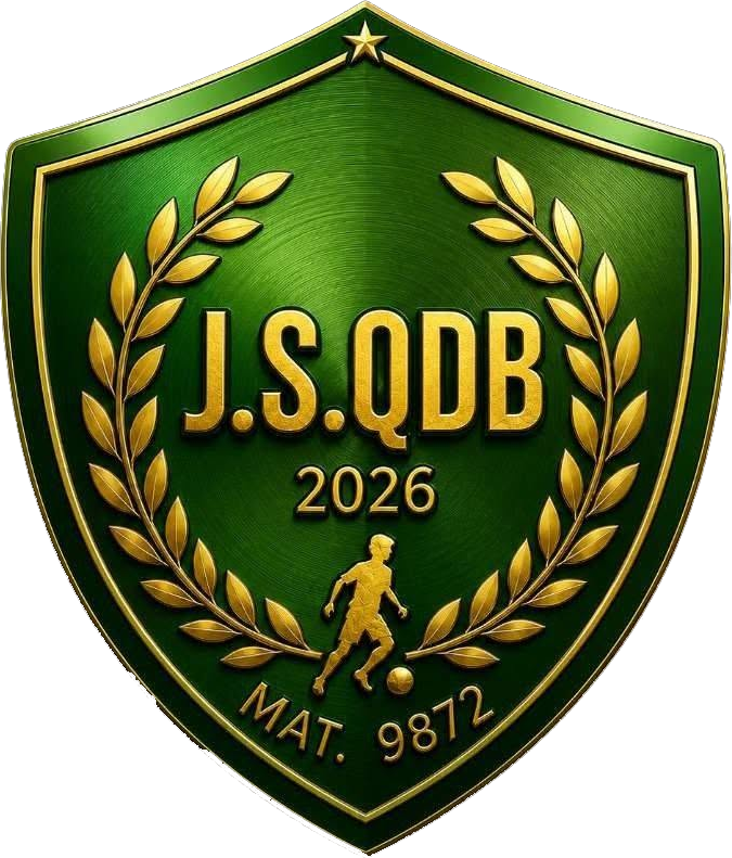 Historisch clublogo voetbalvereniging JS Queue-du-Bois