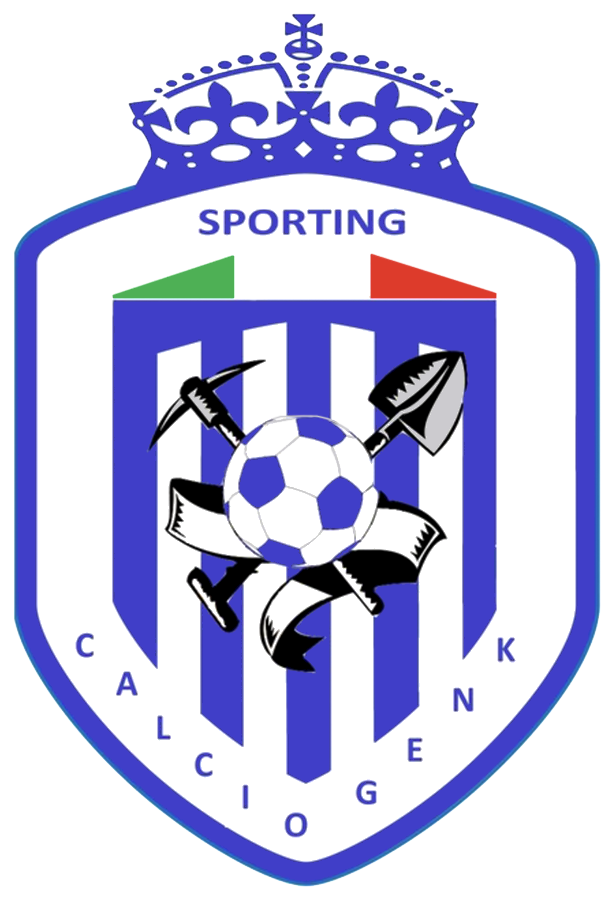 Clublogo voetbalvereniging Sporting Calcio Genk uit Genk