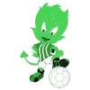 Clublogo voetbalvereniging Groene Duivels Ingooigem