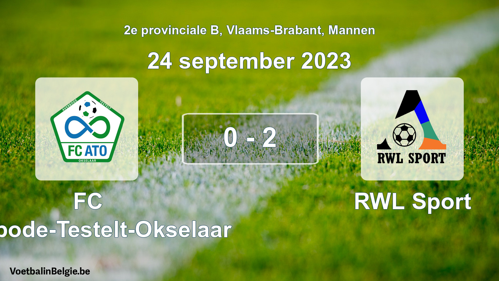 Gespeelde wedstrijd mannenvoetbal: FC Averbode-Testelt-Okselaar - RWL Sport 0 - 2 (24 september 2023)