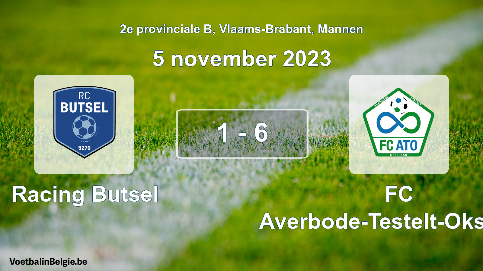 Gespeelde wedstrijd mannenvoetbal: Racing Butsel - FC Averbode-Testelt-Okselaar 1 - 6 (5 november 2023)