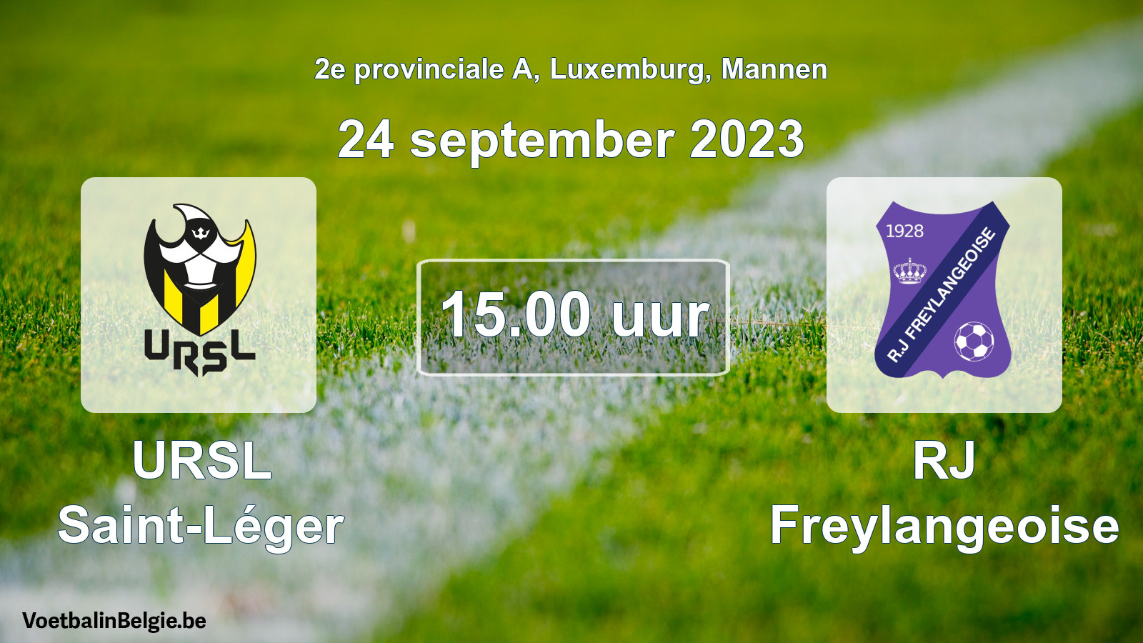 Match prévu football hommes: URSL Saint-Léger - RJ Freylangeoise (24 septembre 2023)
