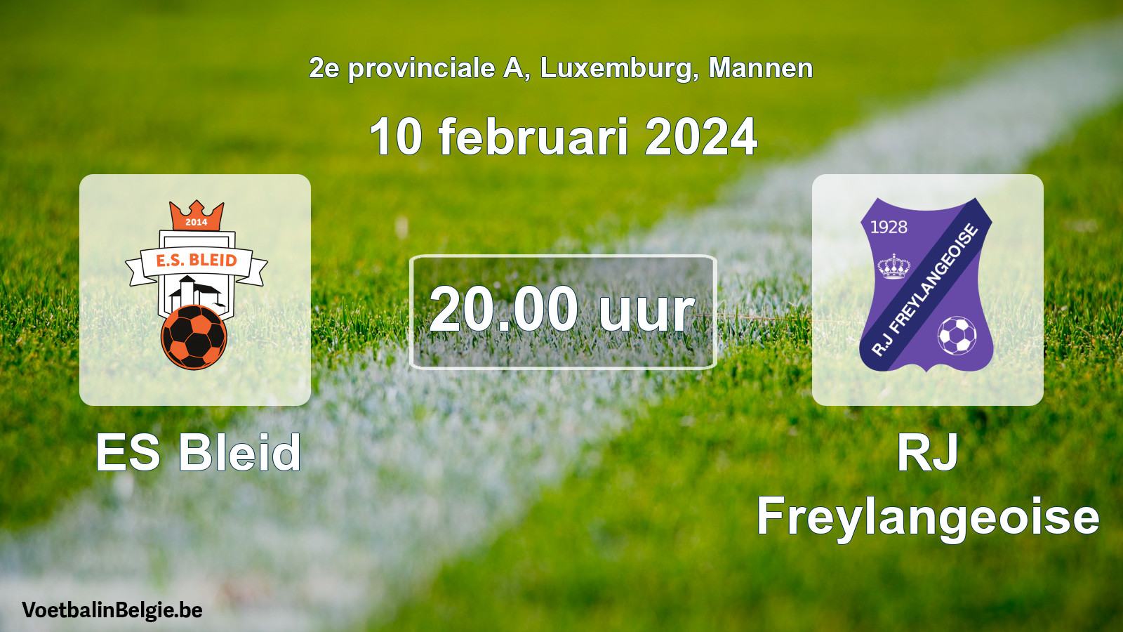Match prévu football hommes: ES Bleid - RJ Freylangeoise (10 février 2024)