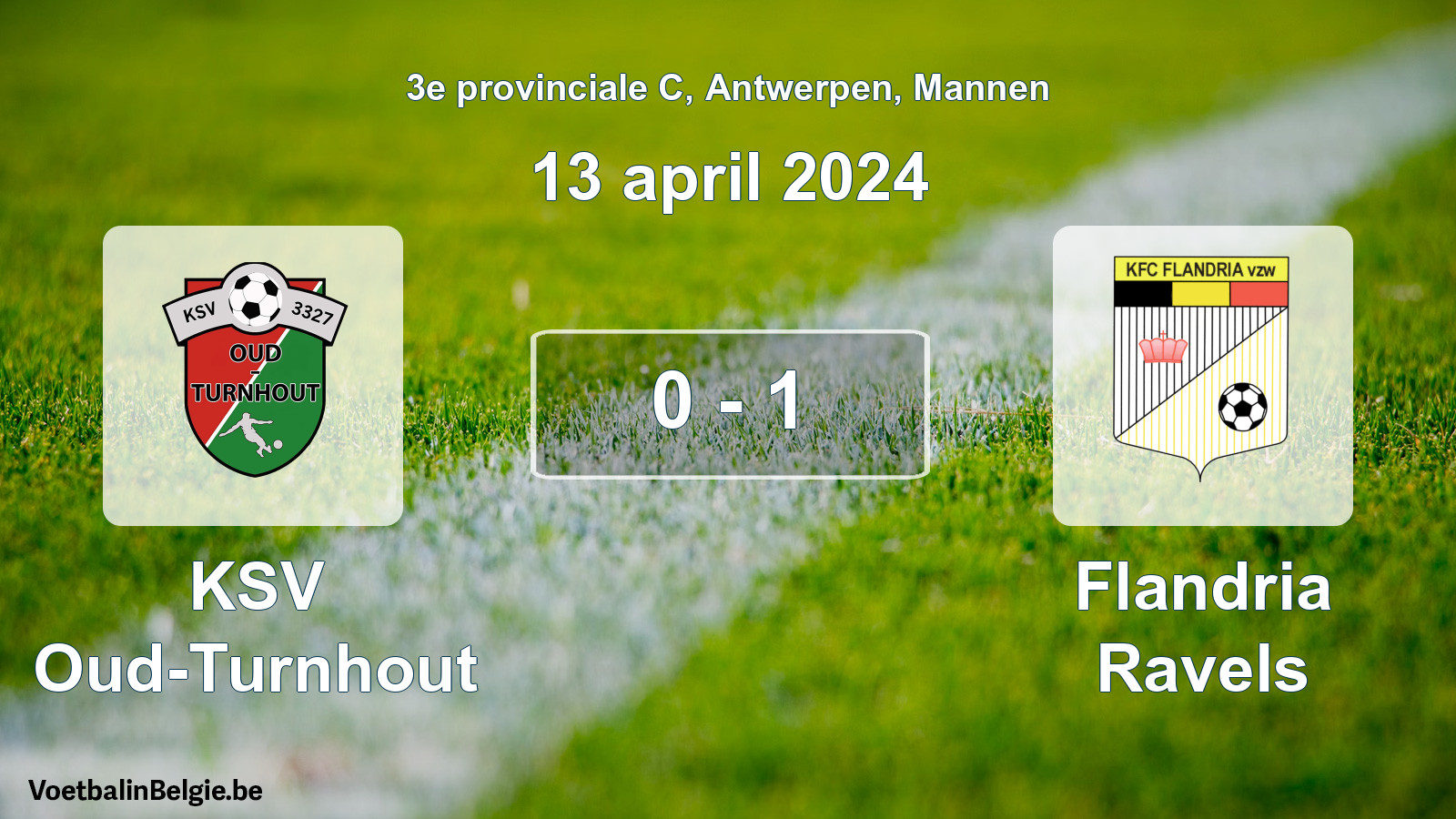 Played match men football: KSV Oud-Turnhout - Flandria Ravels 0 - 1 (13 April 2024)