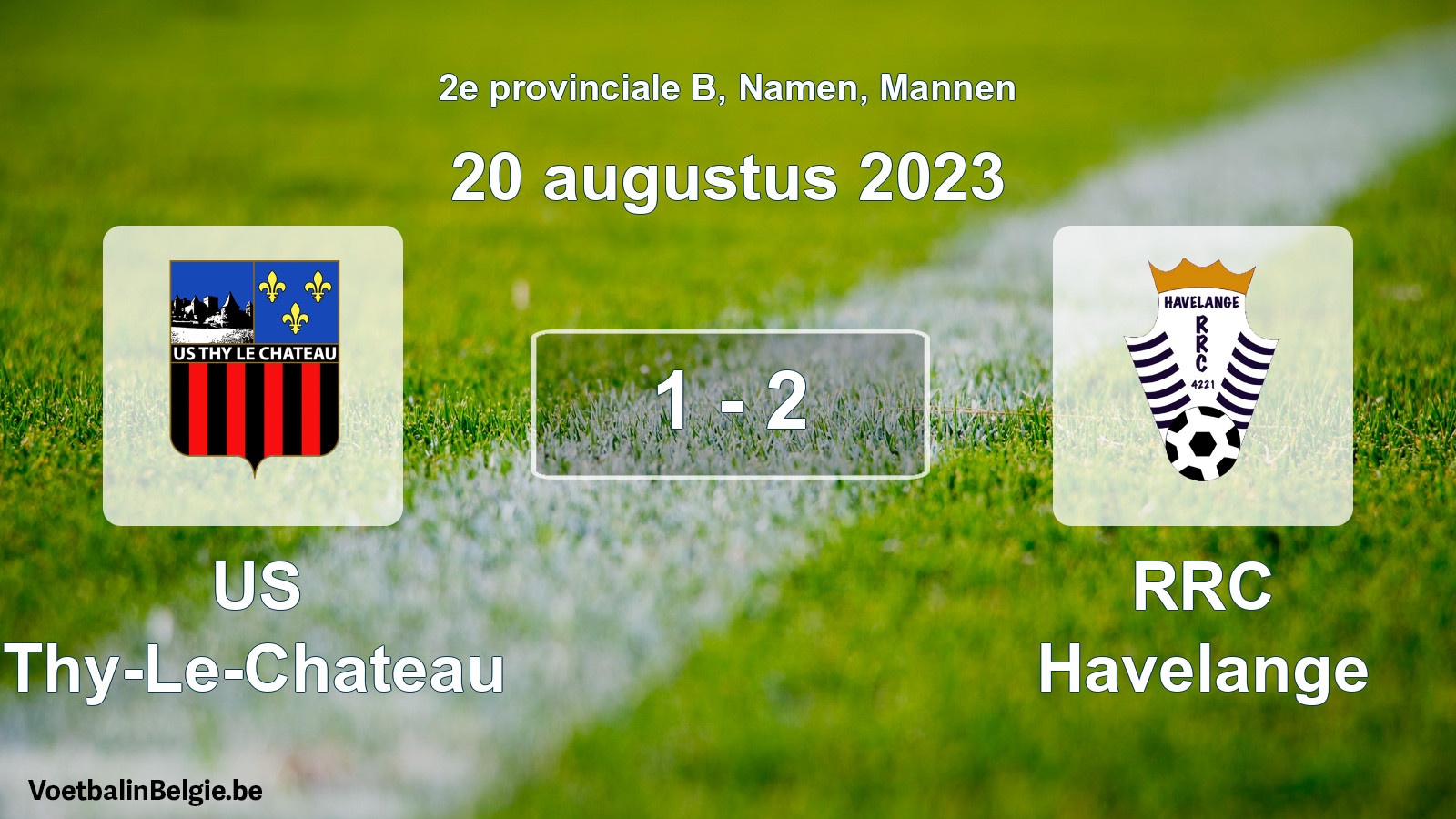 Gespeelde wedstrijd mannenvoetbal: US Thy-Le-Chateau - RRC Havelange 1 - 2 (20 augustus 2023)