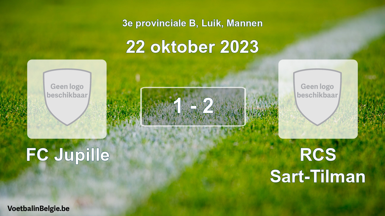 Gespeelde wedstrijd mannenvoetbal: FC Jupille - RCS Sart-Tilman 1 - 2 (22 oktober 2023)