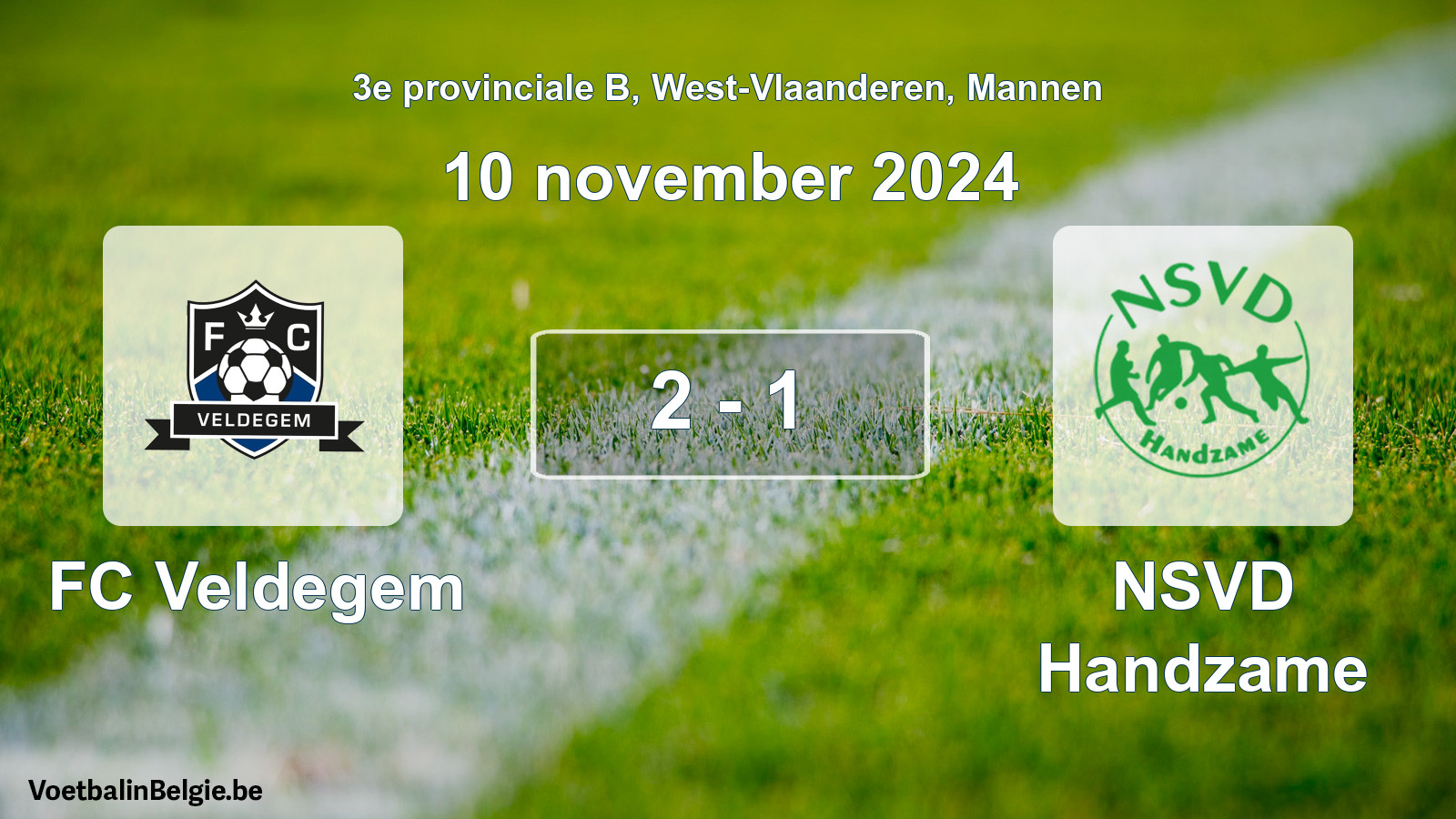 Played match men football: FC Veldegem - NSVD Handzame 2 - 1 (10 November 2024)