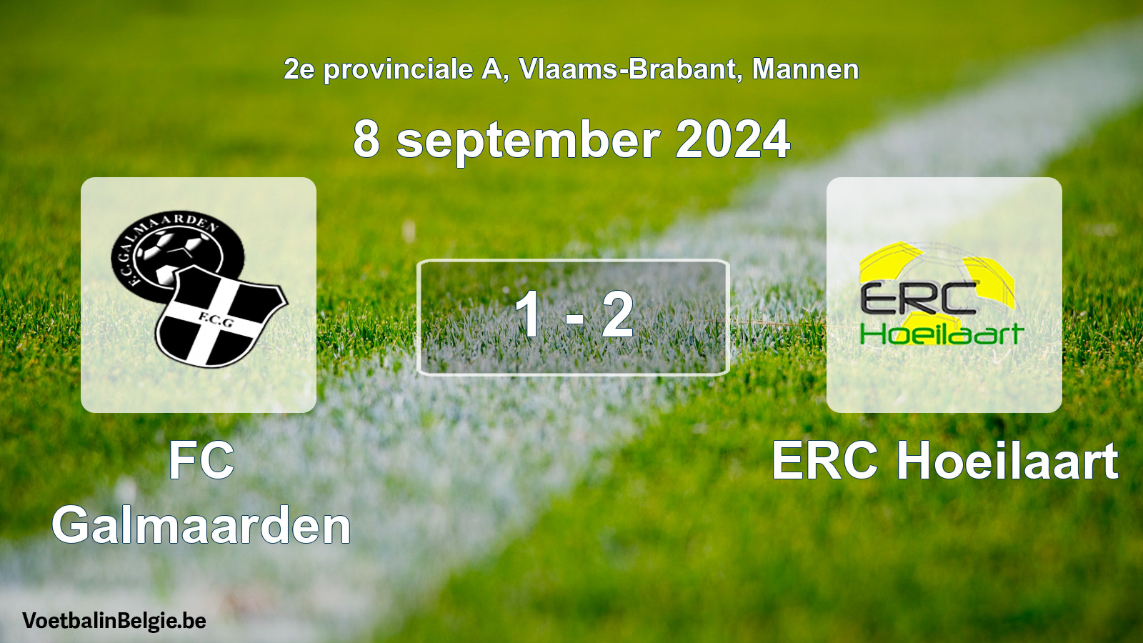 Played match men football: FC Galmaarden - ERC Hoeilaart 1 - 2 (8 September 2024)
