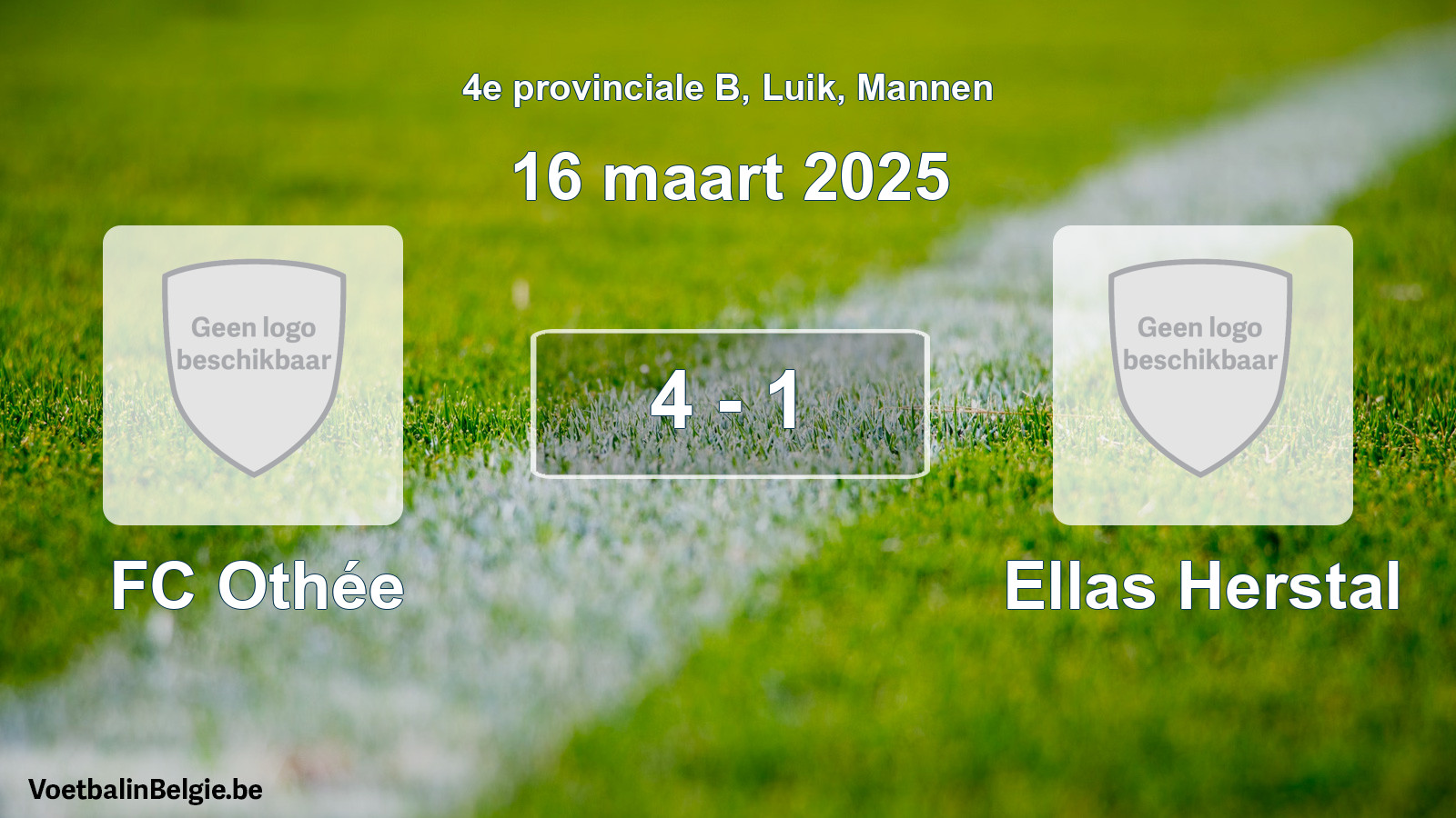 Gespeelde wedstrijd mannenvoetbal: FC Othée - Ellas Herstal 4 - 1 (16 maart 2025)