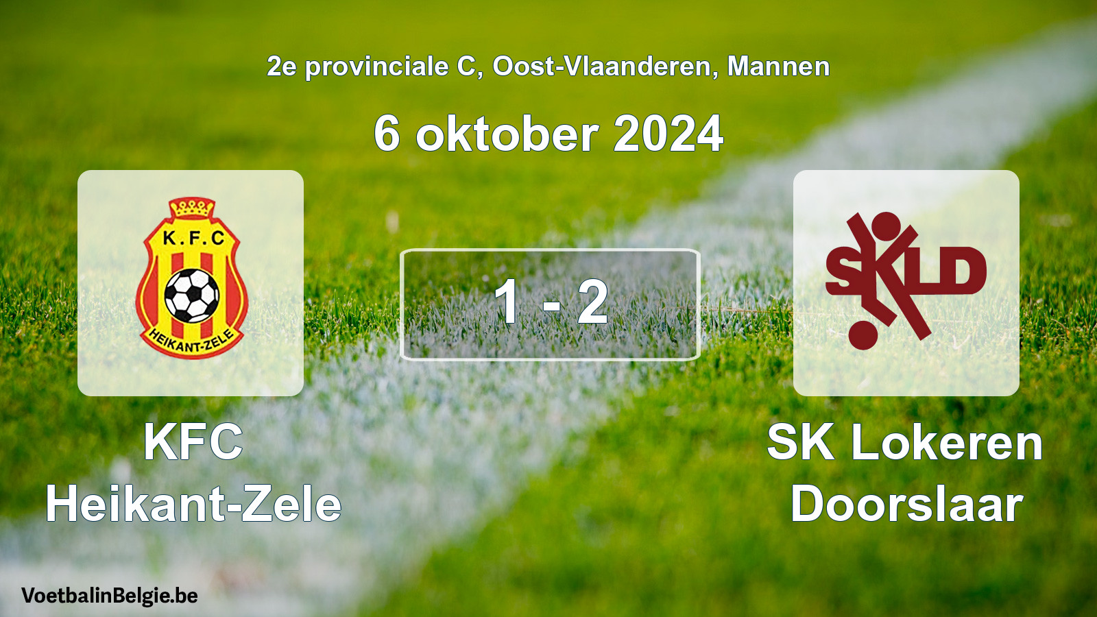 Played match men football: KFC Heikant-Zele - SK Lokeren Doorslaar 1 - 2 (6 October 2024)
