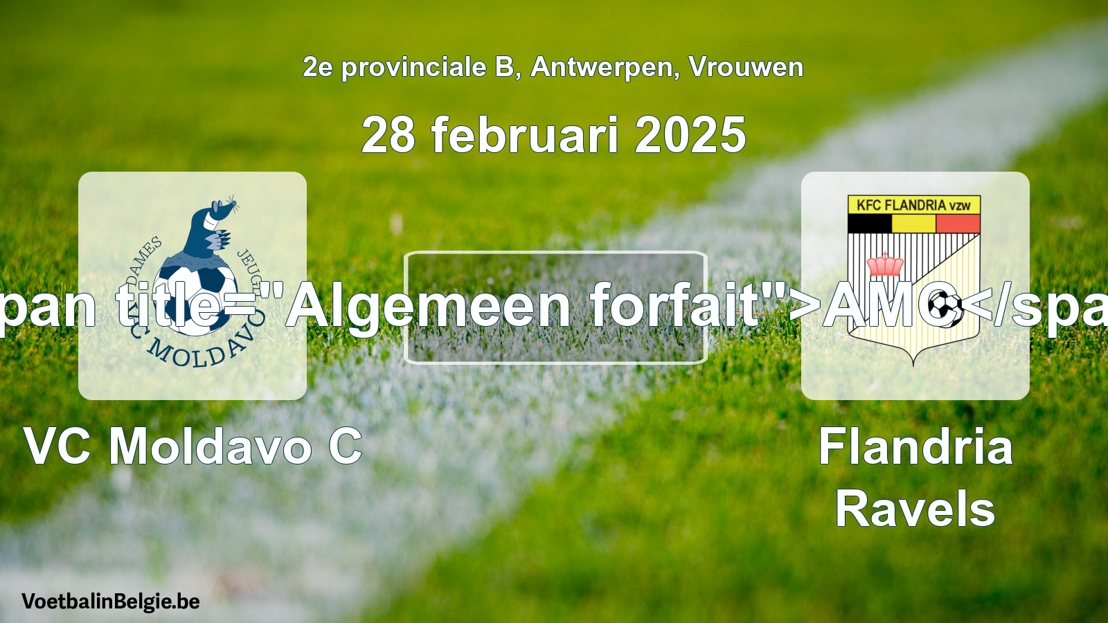 Algemeen forfait: VC Moldavo C - Flandria Ravels (28 februari 2025)