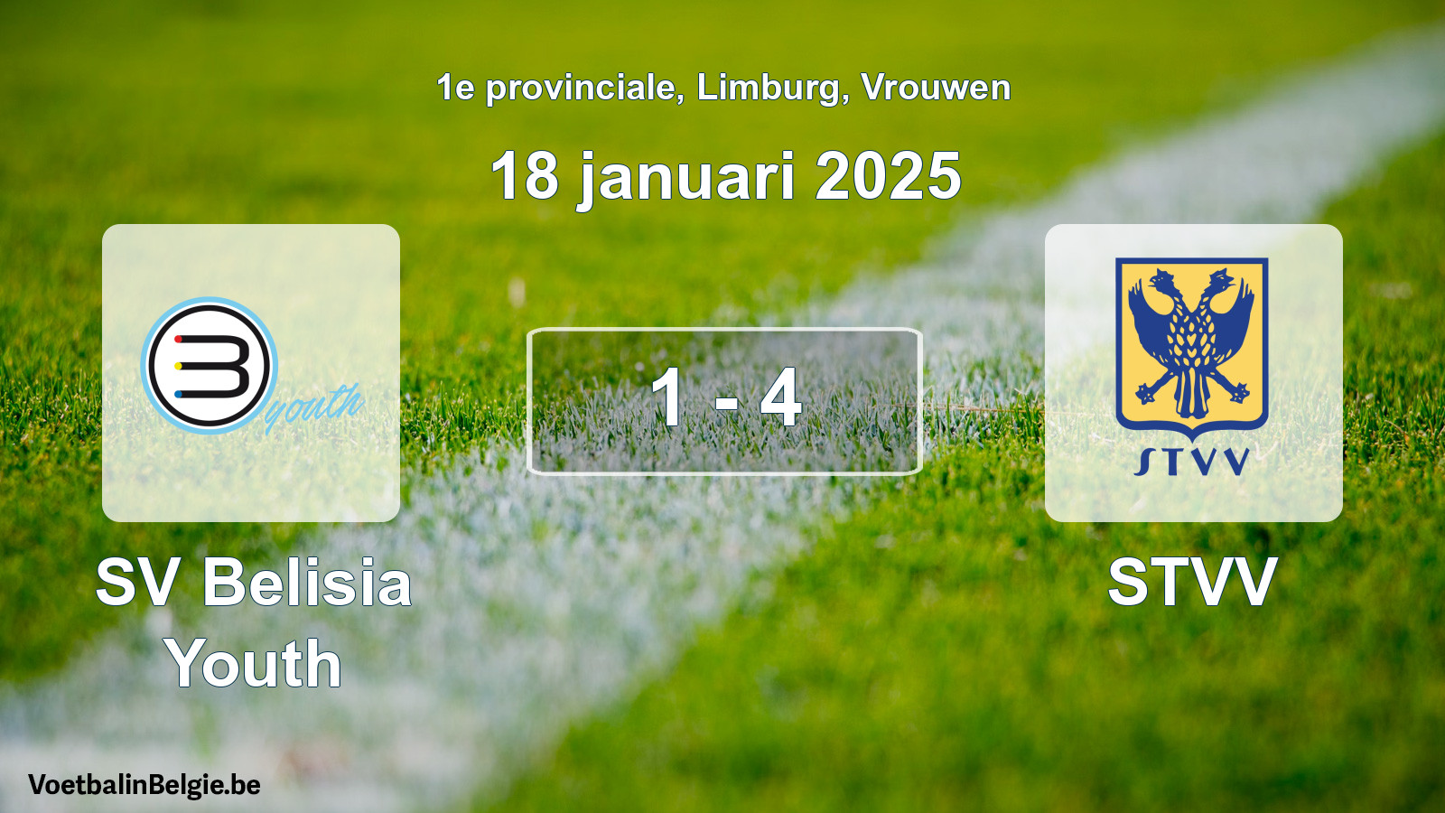 Gespieltes Spiel frauen-Fußball: SV Belisia Youth - STVV 1 - 4 (18 Januar 2025)