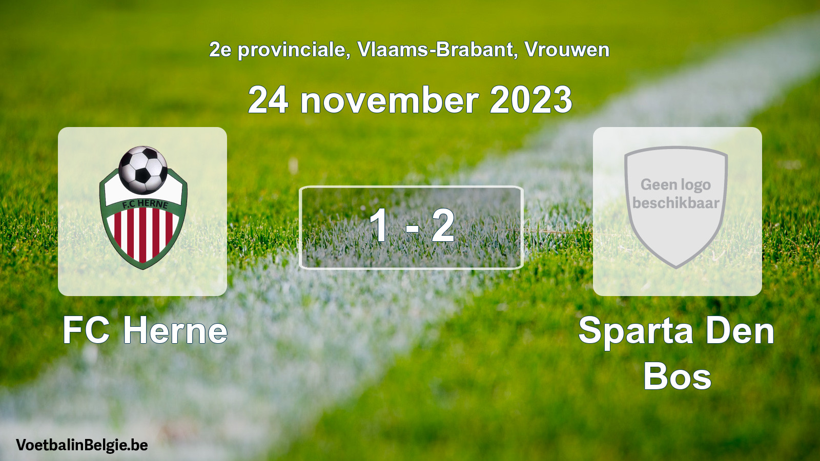 Gespeelde wedstrijd vrouwenvoetbal: FC Herne - Sparta Den Bos 1 - 2 (24 november 2023)