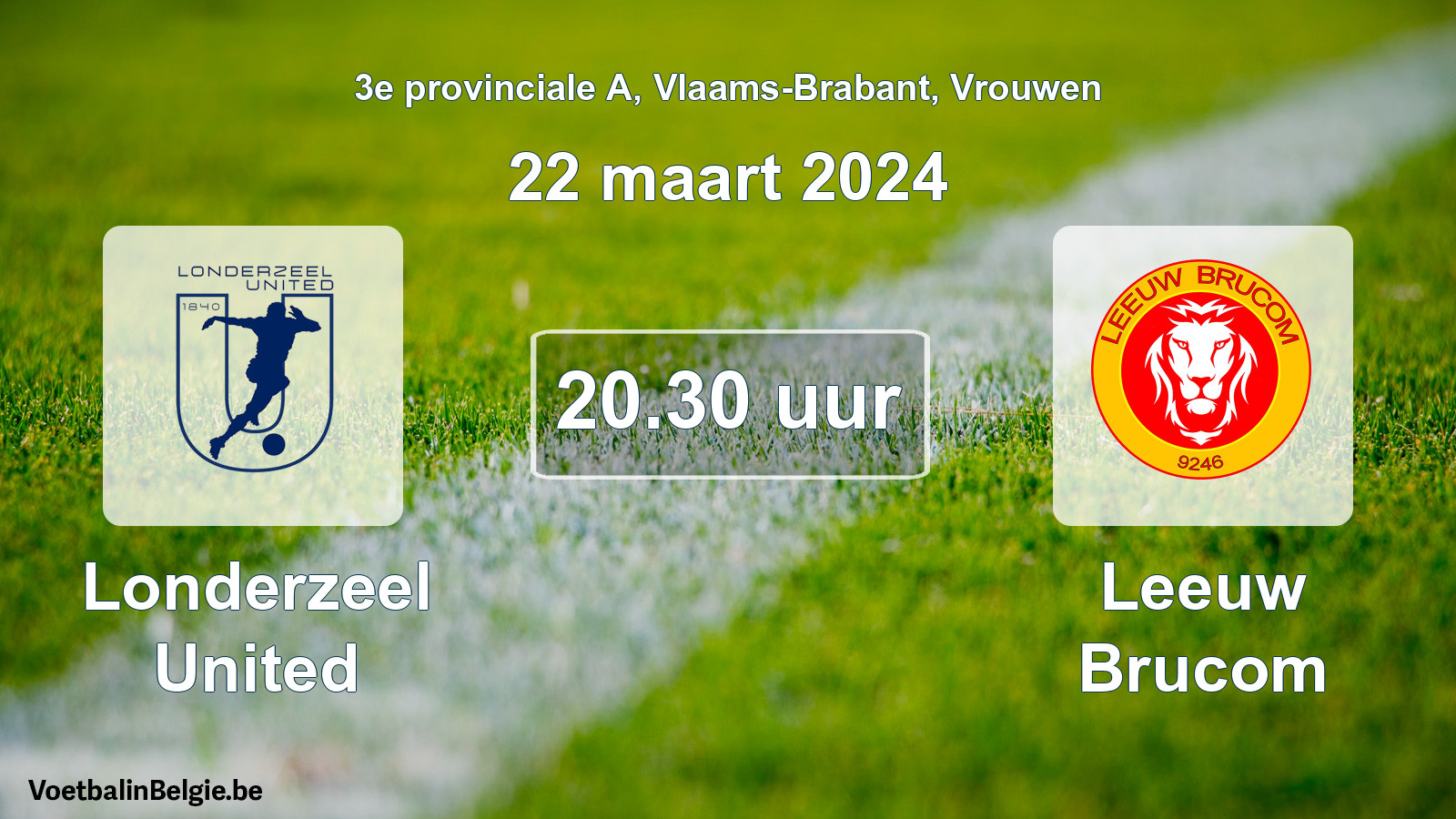 Scheduled match women football: Londerzeel United - Leeuw Brucom (22 March 2024)