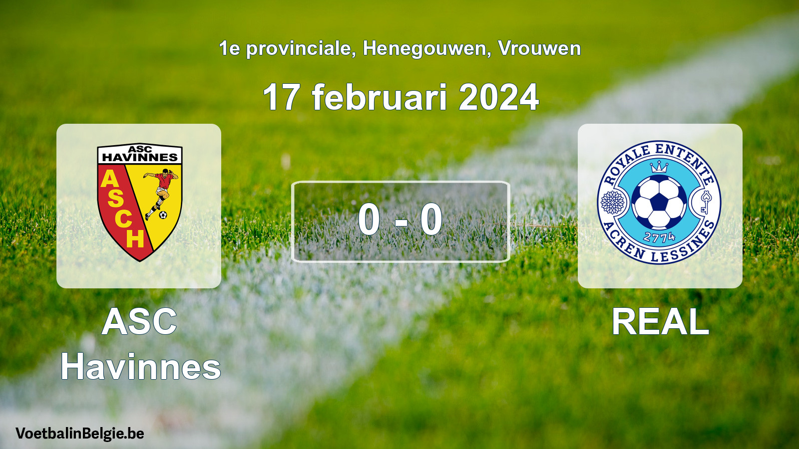 Played match women football: ASC Havinnes - REAL 0 - 0 (17 February 2024)