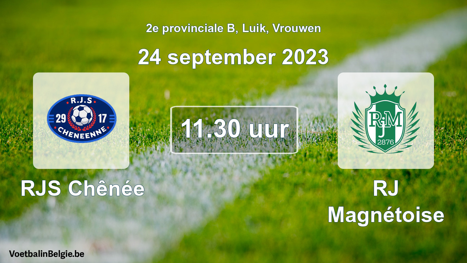 Geplantes Spiel frauen-Fußball: RJS Chênée - RJ Magnétoise (24 September 2023)