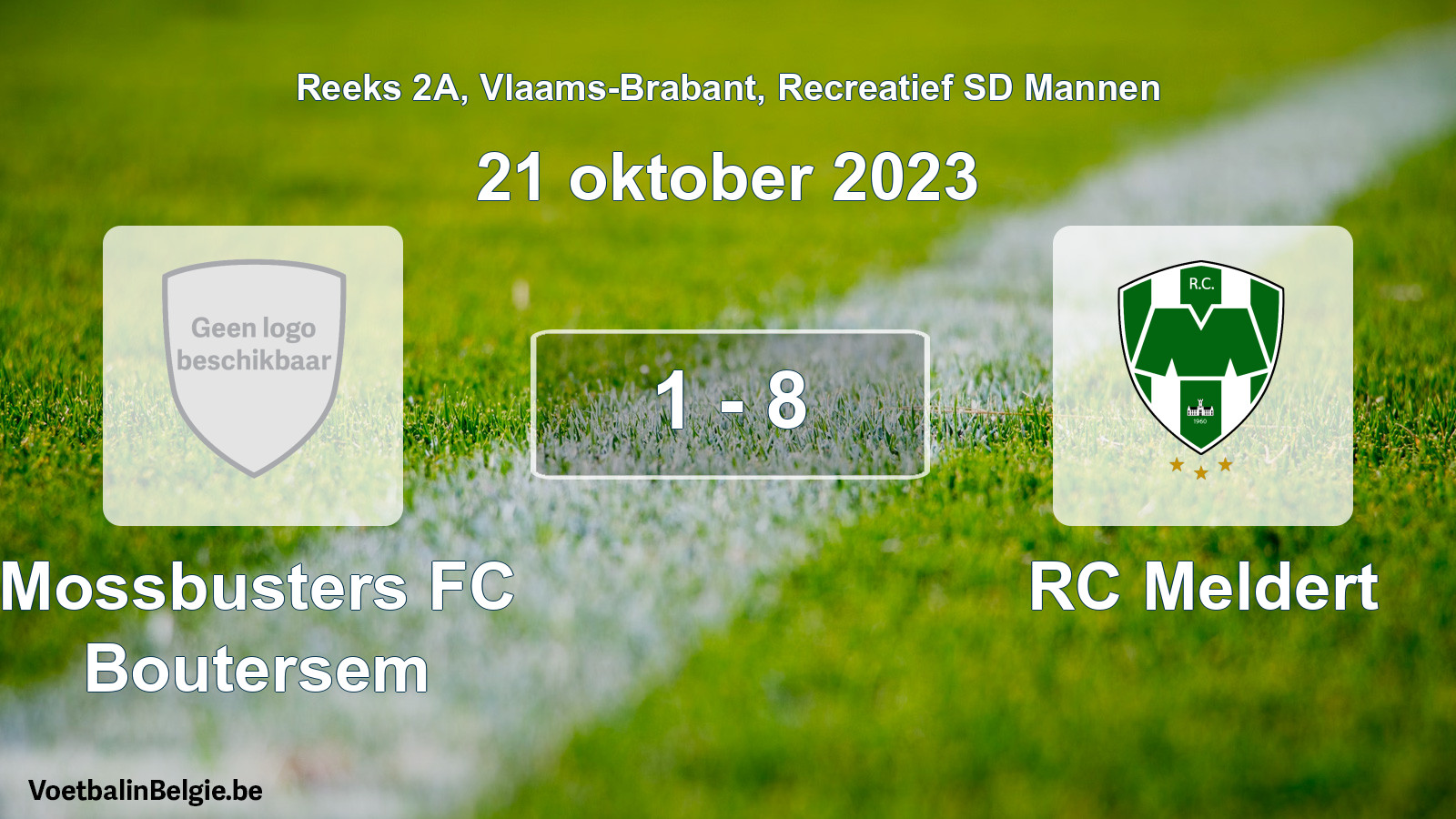 Gespeelde wedstrijd recreatiefvoetbal: Mossbusters FC Boutersem - RC Meldert 1 - 8 (21 oktober 2023)