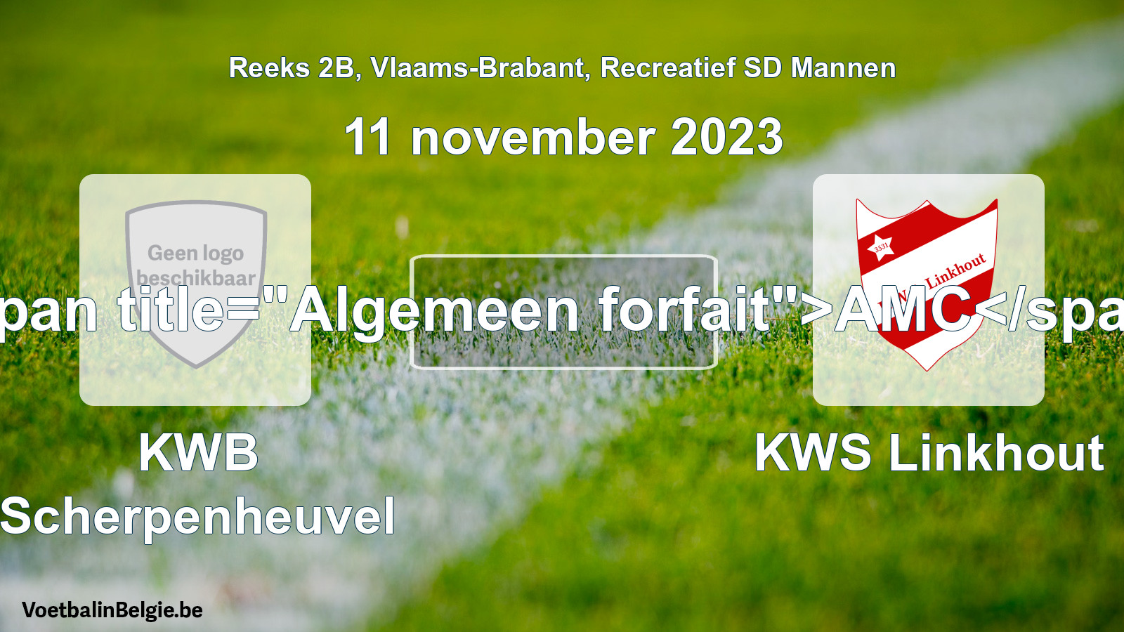 Algemeen forfait: KWB Scherpenheuvel - KWS Linkhout (11 november 2023)