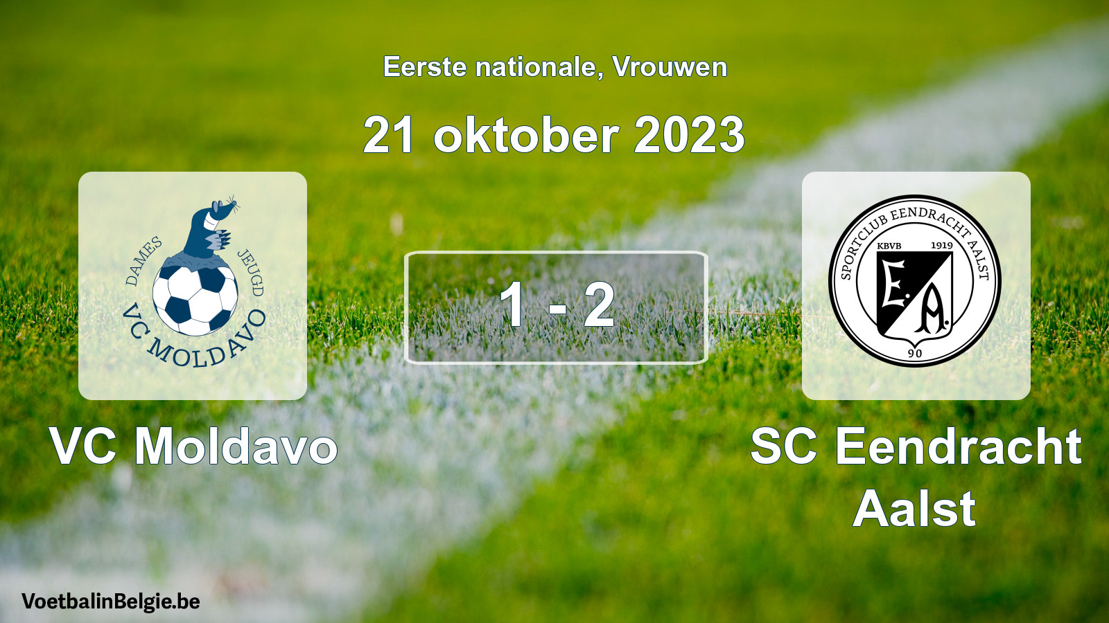 Played match women football: VC Moldavo - SC Eendracht Aalst 1 - 2 (21 October 2023)