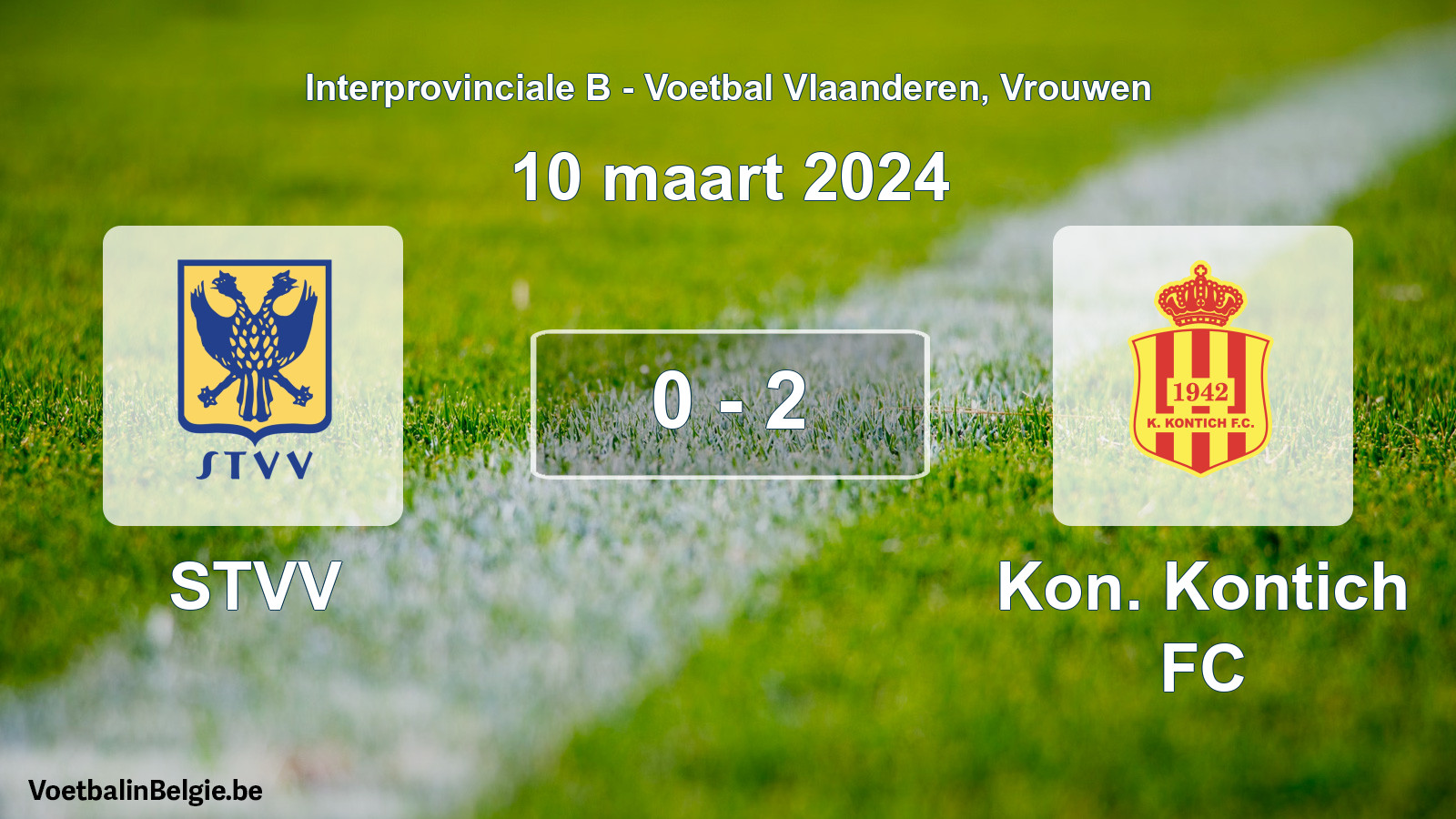 Played match women football: STVV - Kon. Kontich FC 0 - 2 (10 March 2024)