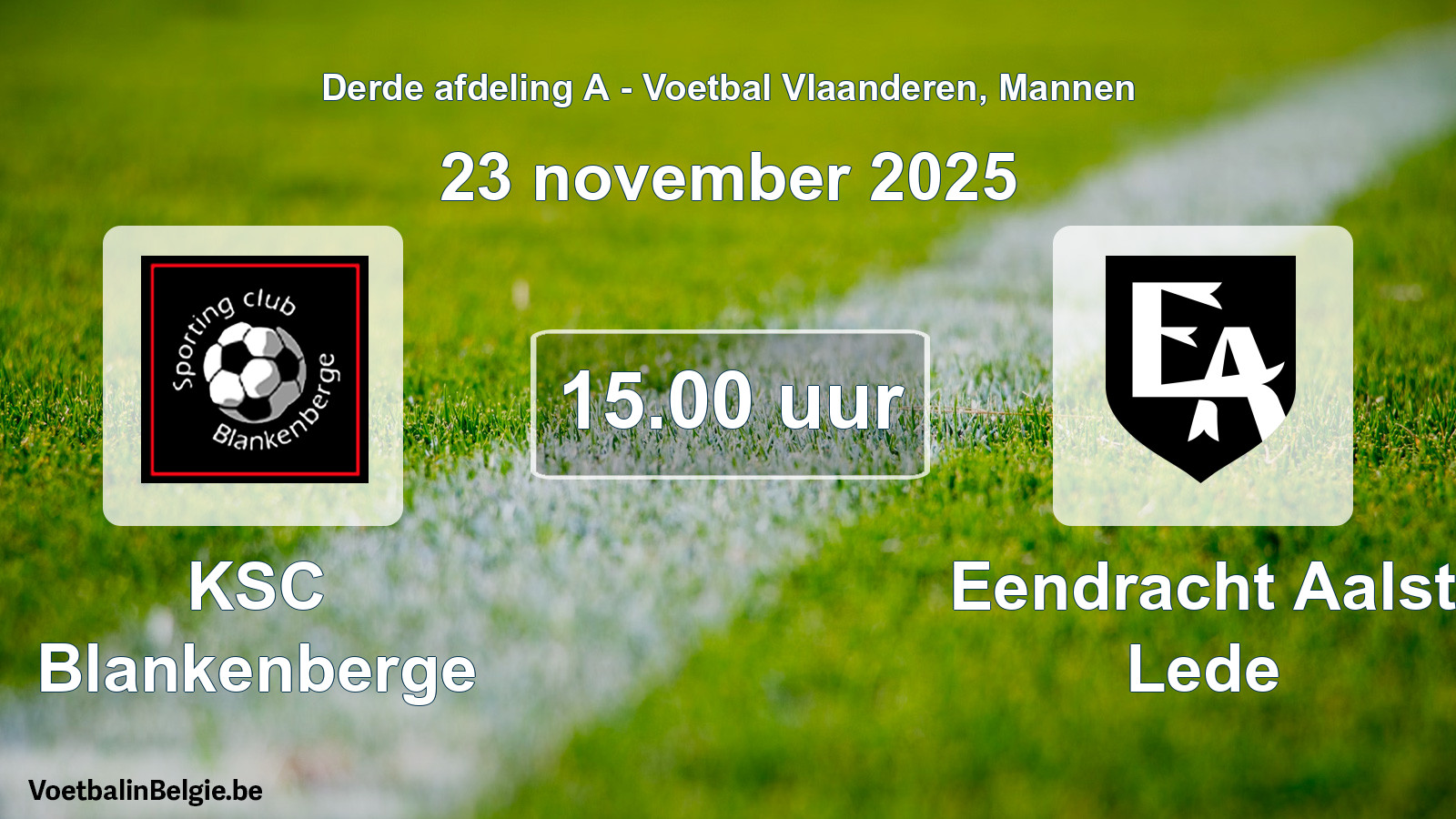 Scheduled match men football: KSC Blankenberge - Eendracht Aalst Lede (23 November 2025)