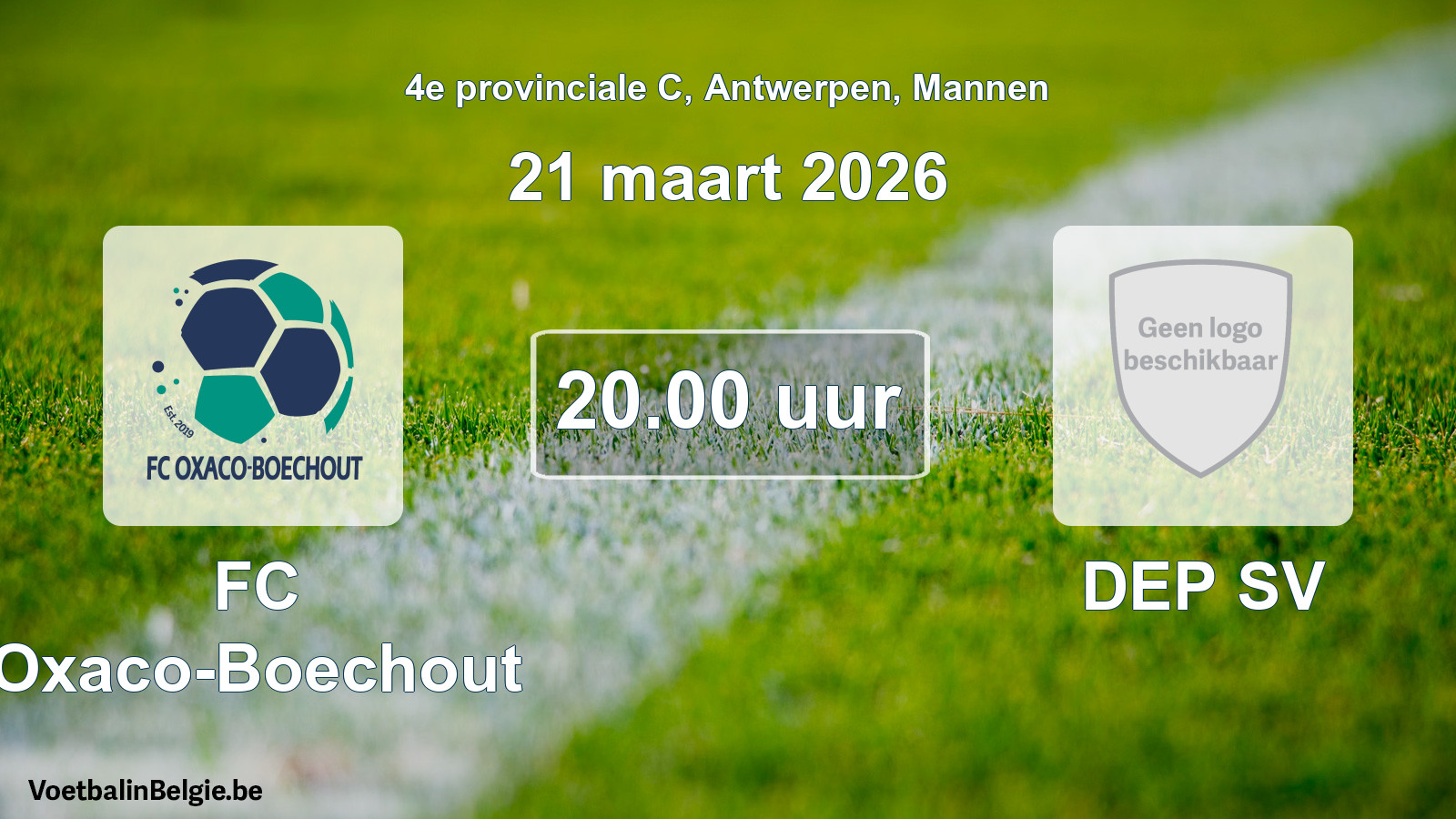 Scheduled match men football: FC Oxaco-Boechout - DEP SV (21 March 2026)