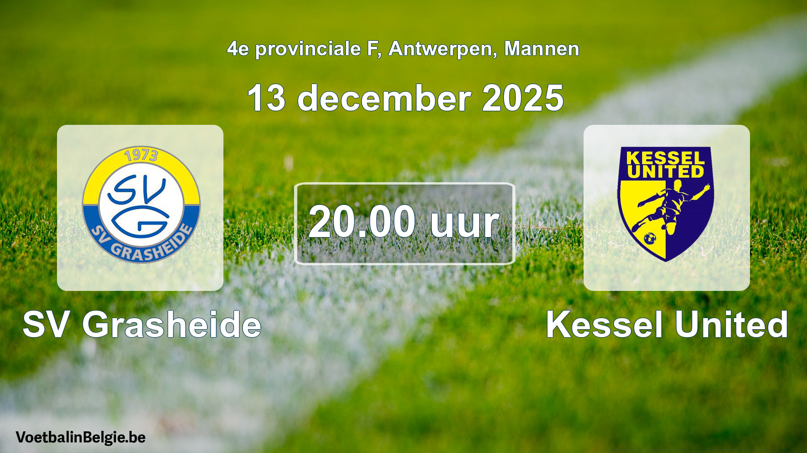 Geplantes Spiel männer-Fußball: SV Grasheide - Kessel United (13 Dezember 2025)