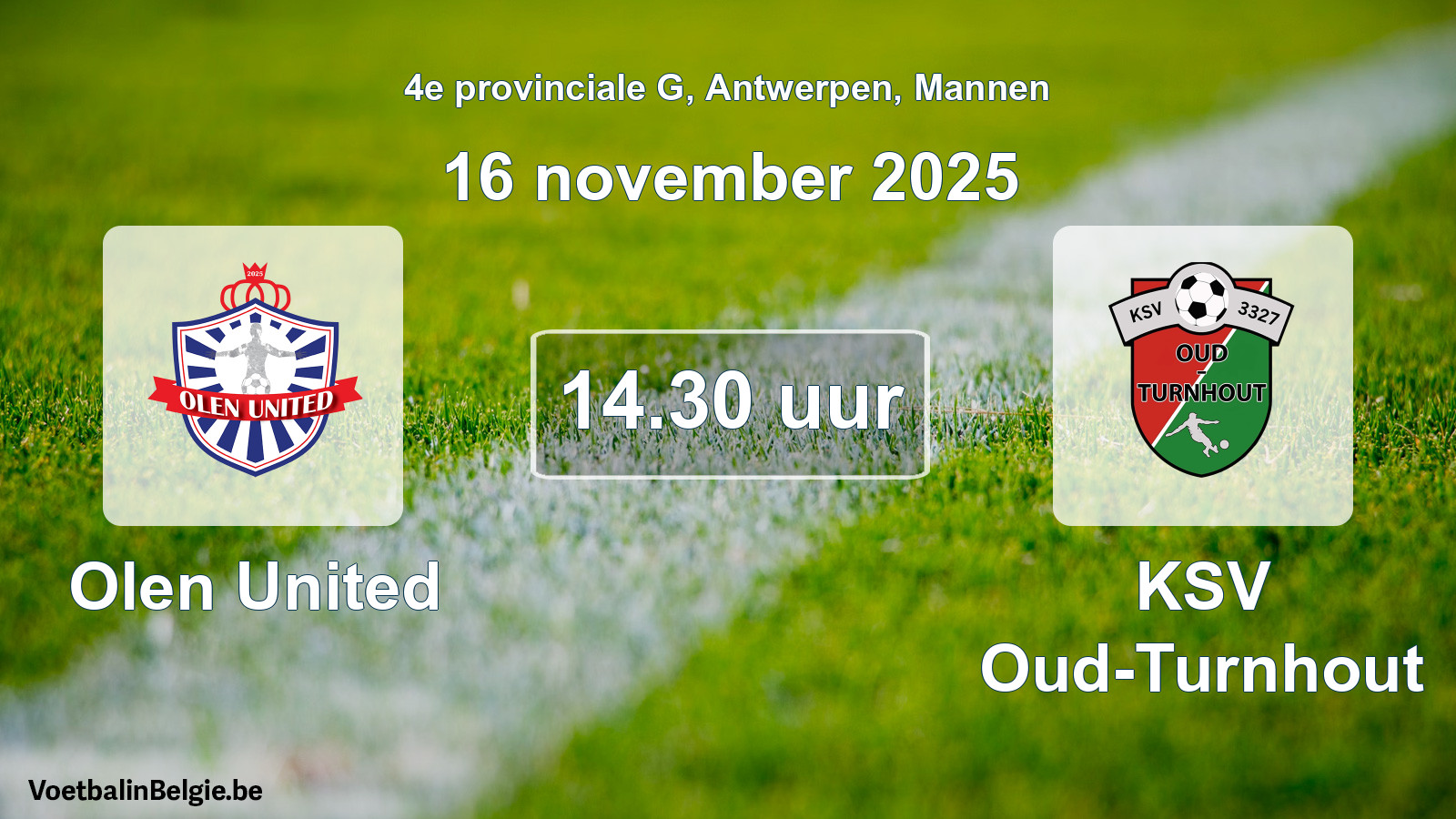 Geplantes Spiel männer-Fußball: Olen United - KSV Oud-Turnhout (16 November 2025)