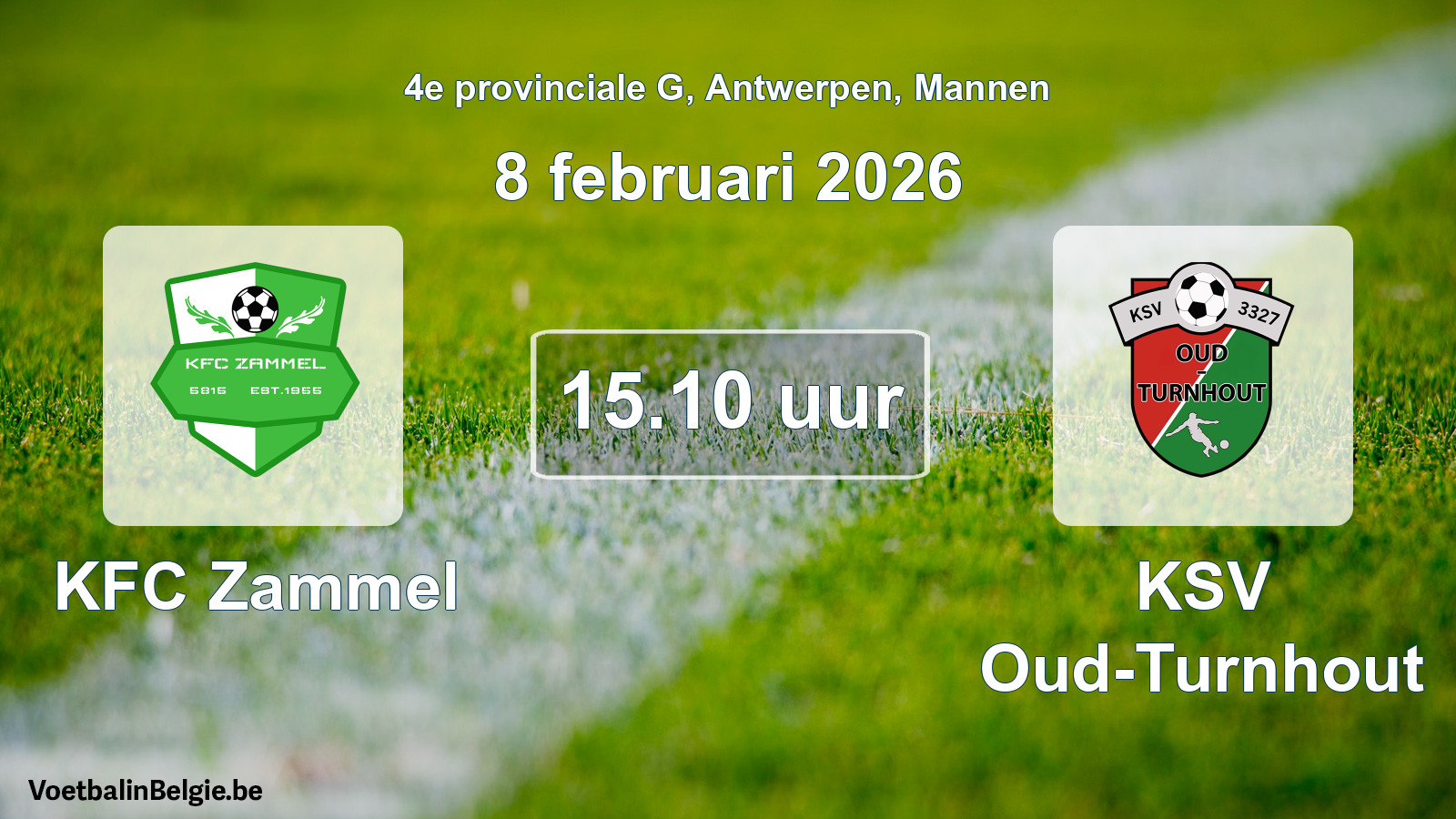 Scheduled match men football: KFC Zammel - KSV Oud-Turnhout (8 February 2026)