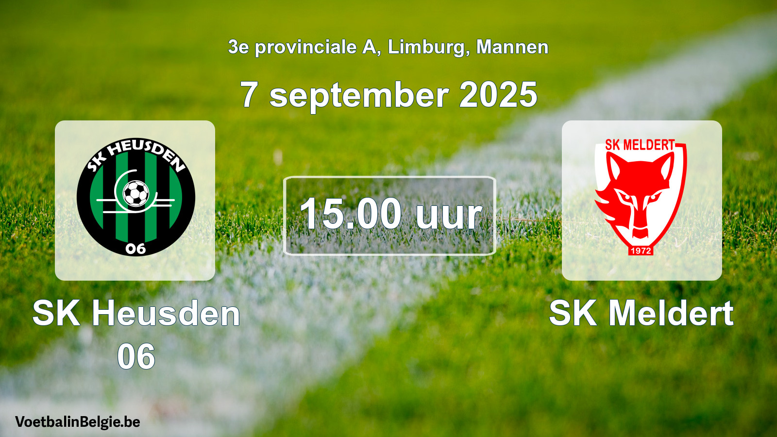 Scheduled match men football: SK Heusden 06 - SK Meldert (7 September 2025)