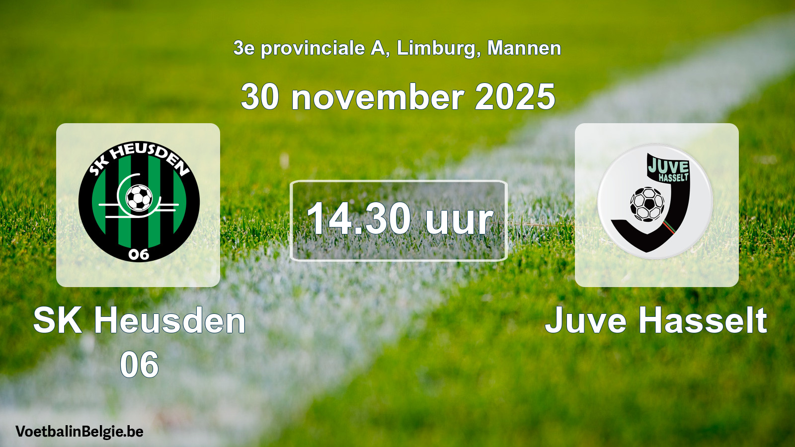 Scheduled match men football: SK Heusden 06 - Juve Hasselt (30 November 2025)
