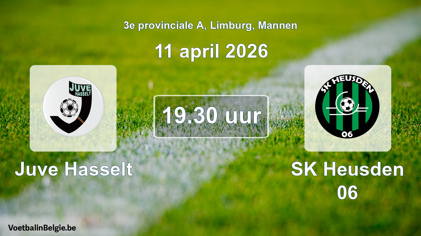 Scheduled match men football: Juve Hasselt - SK Heusden 06 (11 April 2026)