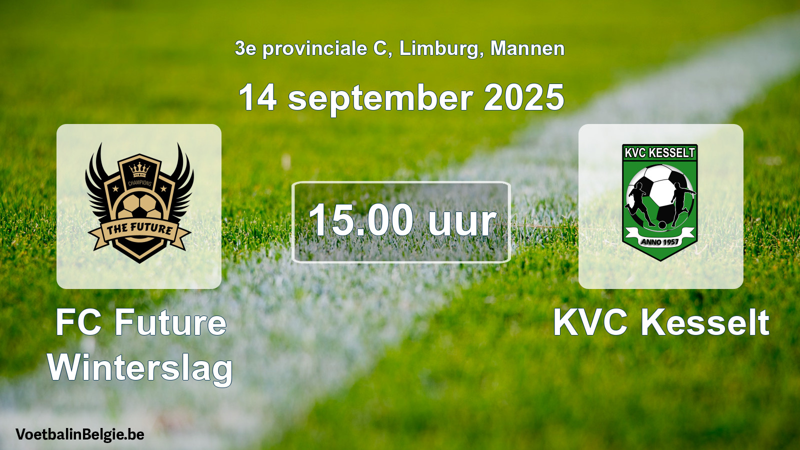 Scheduled match men football: FC Future Winterslag - KVC Kesselt (14 September 2025)