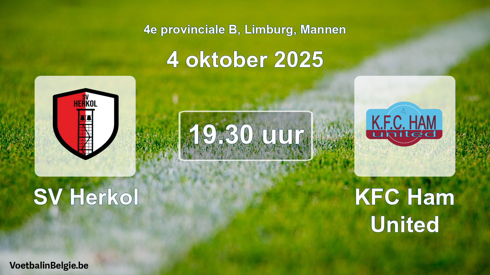 Geplantes Spiel männer-Fußball: SV Herkol - KFC Ham United (4 Oktober 2025)