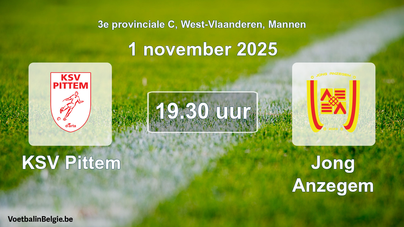 Scheduled match men football: KSV Pittem - Jong Anzegem (1 November 2025)