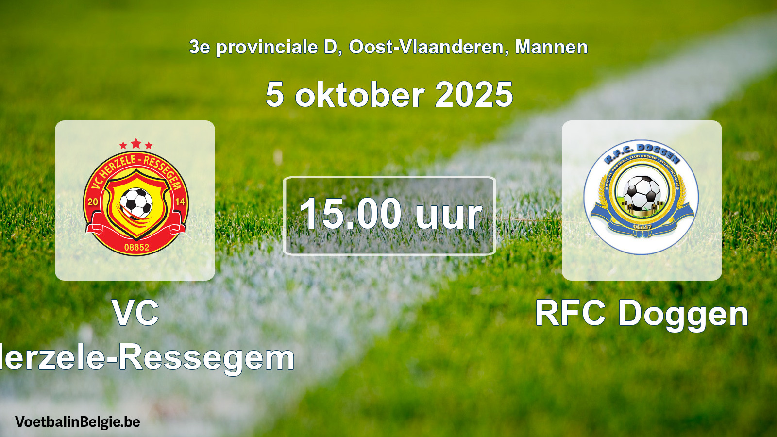 Scheduled match men football: VC Herzele-Ressegem - RFC Doggen (5 October 2025)