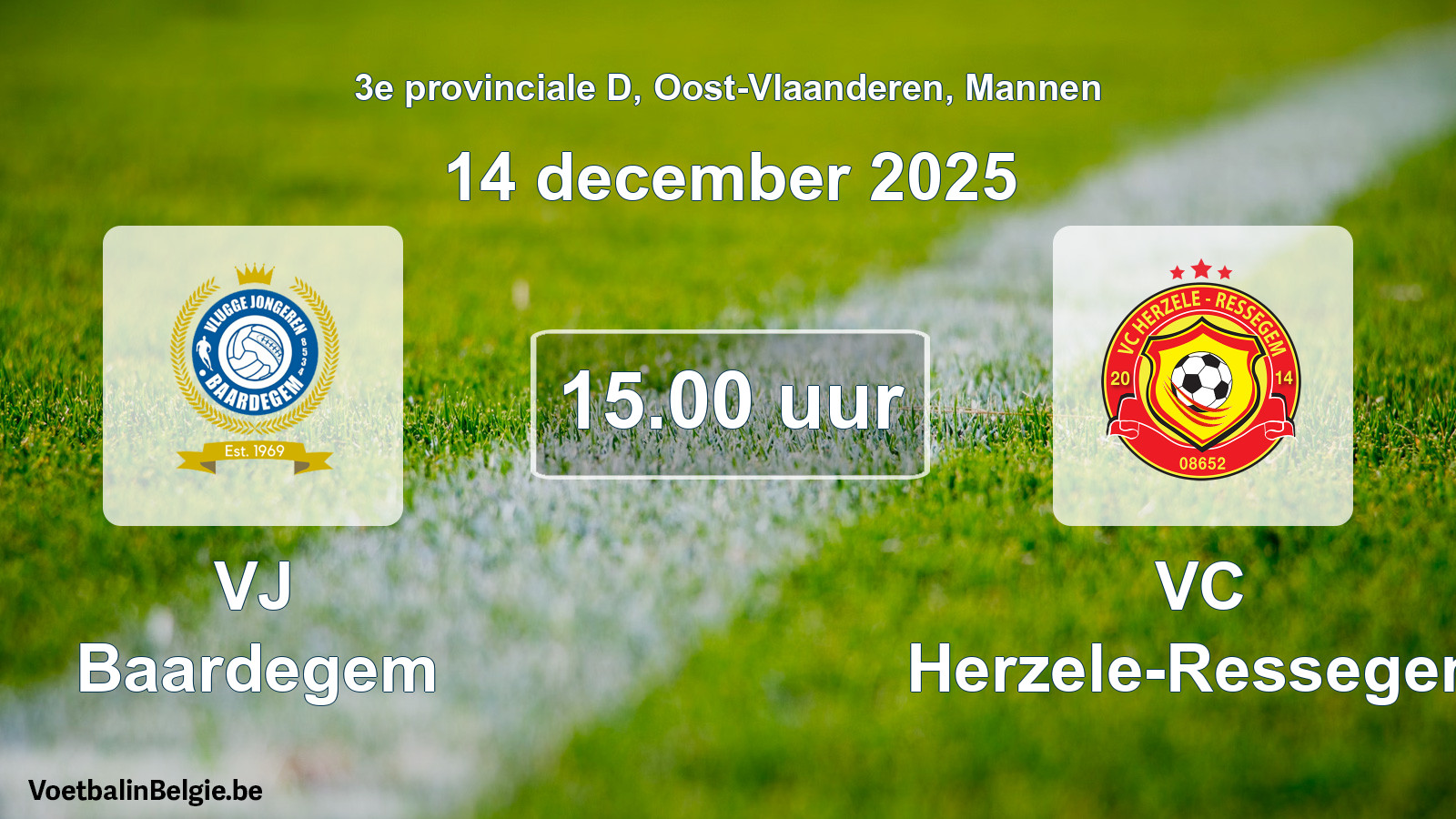 Scheduled match men football: VJ Baardegem - VC Herzele-Ressegem (14 December 2025)