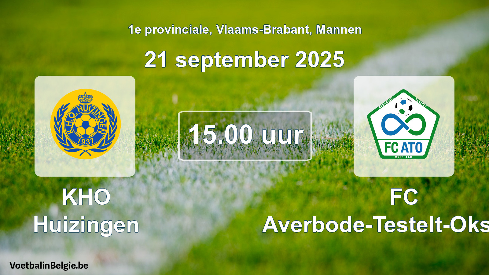 Scheduled match men football: KHO Huizingen - FC Averbode-Testelt-Okselaar (21 September 2025)