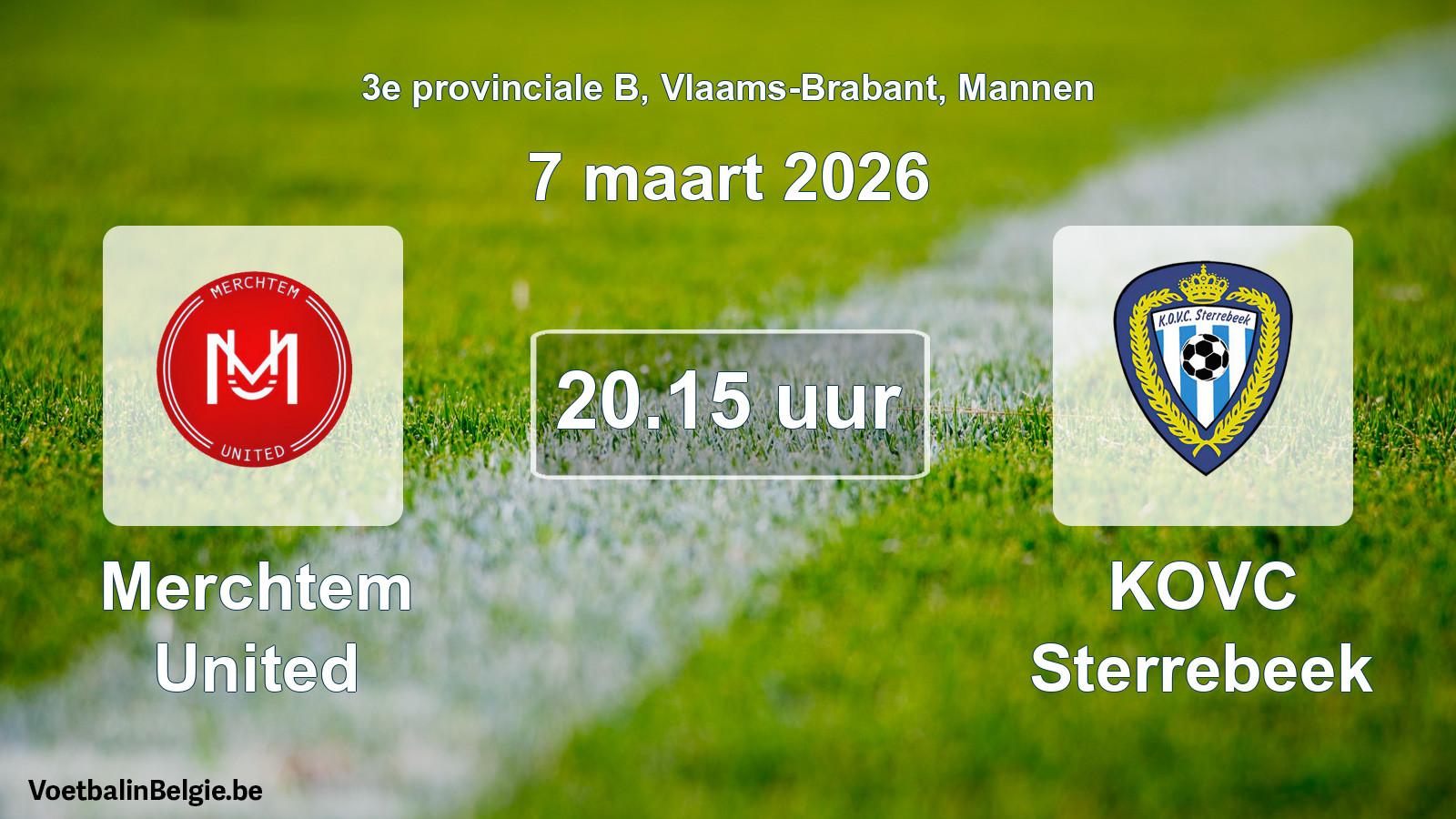 Scheduled match men football: Merchtem United - KOVC Sterrebeek (7 March 2026)